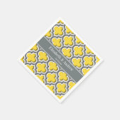 Ananas Dk Gray Moroccan #5DS Char Name Monogram Servetten (Hoek)