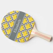 Ananas Dk Gray Moroccan #5DS Char Name Monogram Tafeltennisbatje (Zijkant)