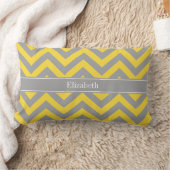 Ananas Dk Grijs LG Chevron Dk Grijs Naam Monogram Kussen (Deken)