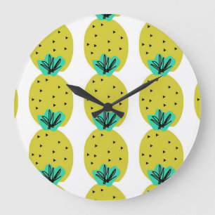 Ananas Doodle Keuken Fruit Grote Klok