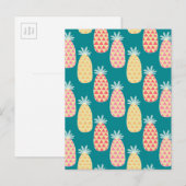 Ananas Doodle Patroon 2 Briefkaart (Voorkant / Achterkant)