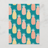 Ananas Doodle Patroon 2 Briefkaart (Voorkant)