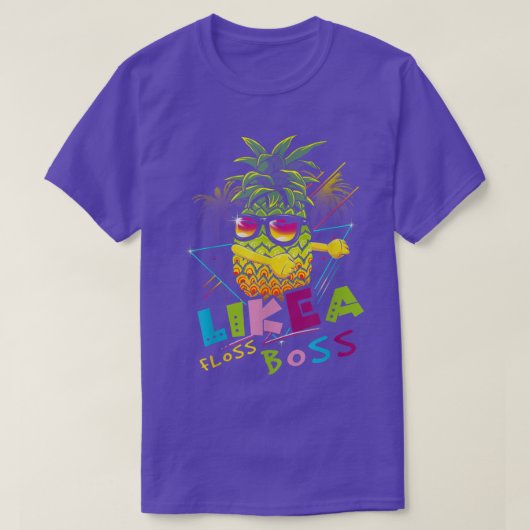 ananas Draag zonnebril als een borst. T-shirt (Design voorkant)