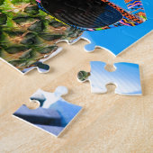 Ananas draagt een zonnebril in een zwembad legpuzzel (Zijkant)