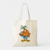 Ananas Drink kokosmelk Canvas tas (Achterkant)