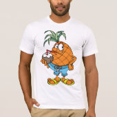 Ananas Drink kokosmelk Mannen T-shirt (Voorkant)