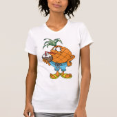 Ananas Drink kokosmelk vrouwen T-shirt (Voorkant)