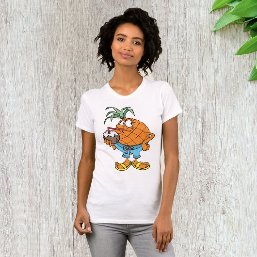 Ananas Drink kokosmelk vrouwen T-shirt