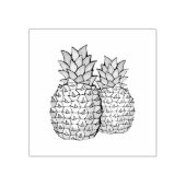 Ananas Duo Rubberstempel (Afrduk)
