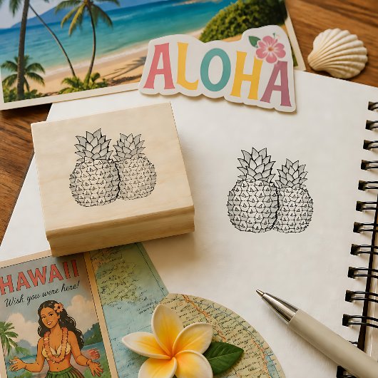 Ananas Duo Rubberstempel