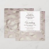 *~* Ananas Dusty Roos Gold Elegant Trendy Invit Kaart (Voorkant / Achterkant)