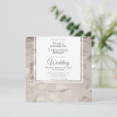 *~* Ananas Dusty Roos Gold Elegant Trendy Invit Kaart (Staand voorkant)