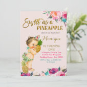 ananas eerste uitnodiging (Staand voorkant)