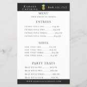 Ananas Eiland Catering Menu Flyer (Voorkant)