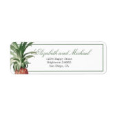 Ananas Elegant Modern Chic Etiket (Voorkant)