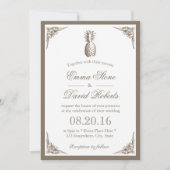  ananas Elegant Wedding Kaart (Voorkant)