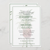 Ananas Elegant Wedding Modern Chic Rehearings Kaart (Voorkant / Achterkant)