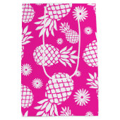 Ananas en Daisy roze witte cadeautas (Achterkant)