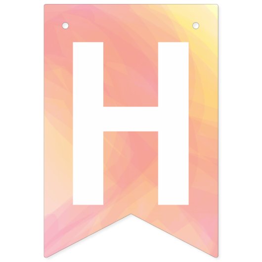 Ananas en Flamingo Happy Birthday Party Vlaggetjes (Tweede vlag)