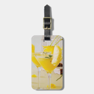 Ananas en gember Fresca cocktail Bagagelabel
