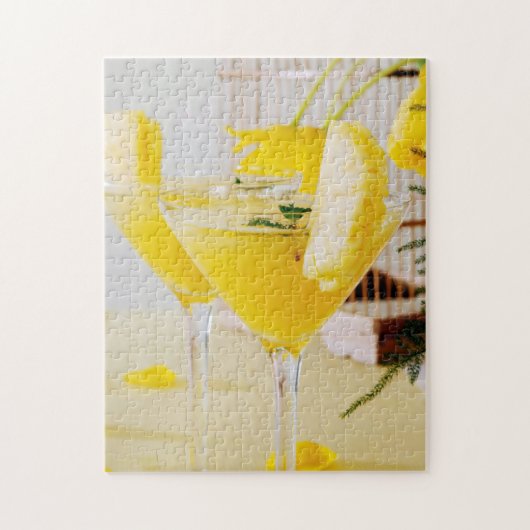Ananas- en gember Fresca-cocktail Legpuzzel (Verticaal)