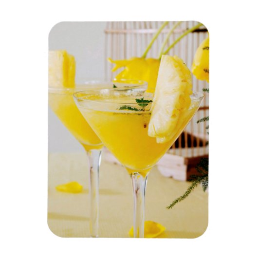 Ananas en gember Fresca cocktail Magneet (Verticaal)