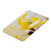 Ananas en gember Fresca cocktail Magneet (Linkerzijde)