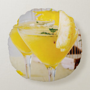 Ananas- en gember Fresca-cocktail Rond Kussen