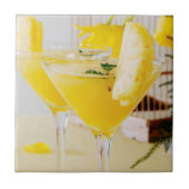 ananas en gember Fresca cocktail Tegeltje (Voorkant)