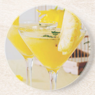 Ananas- en gember Fresca-cocktail Zandsteen Onderzetter
