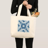 Ananas en Iiwi Hawaiian Quilt Grote Tote Bag (Voorkant (product))