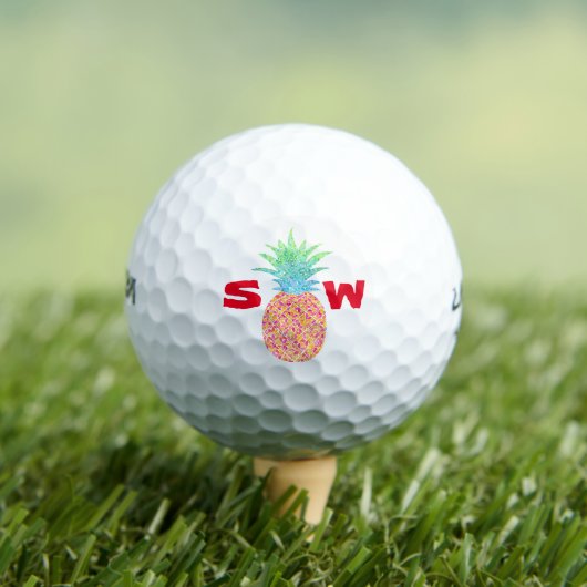 Ananas en Initialen Branded golfballen (Insitu Shirt)