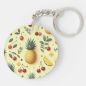 Ananas en kersen sleutelhanger (Achterkant)