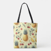 Ananas en kersen tote bag (Achterkant)