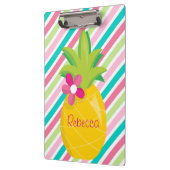 ananas en kleurrijke strepen klembord (Links)