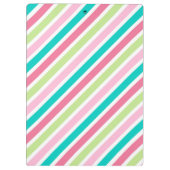 ananas en kleurrijke strepen klembord (Achterkant)