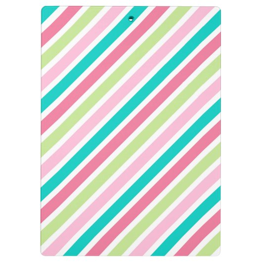  ananas en kleurrijke strepen klembord (Achterkant)