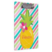 ananas en kleurrijke strepen klembord (Rechts)