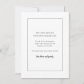 Ananas en Kokosnoot Tropisch Nieuw Adres Aankondiging (Achterkant)