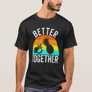 Ananas en kokosnoot zijn samen beter Retro HA T-shirt
