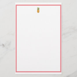 ananas en koraal briefpapier