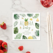 Ananas en Pacifiers Aloha Baby shower Green Servet (Insitu)