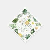 Ananas en Pacifiers Aloha Baby shower Green Servet (Hoek)