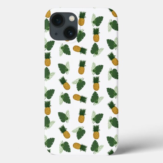 Ananas- en palmbladeren Case-Mate iPhone case (Achterkant)