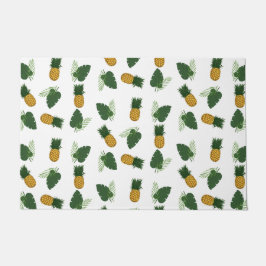 Ananas- en palmbladeren deurmat