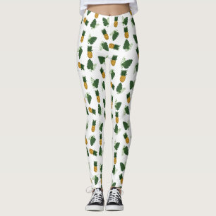 Ananas- en palmbladeren leggings