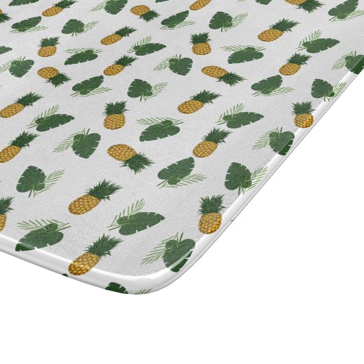 Ananas- en palmbladeren snijplank (Hoek)