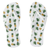 Ananas- en palmbladeren teenslippers (Voetbed)