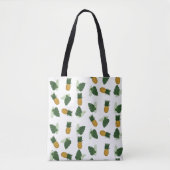 Ananas- en palmbladeren tote bag (Voorkant)