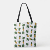 Ananas- en palmbladeren tote bag (Achterkant)